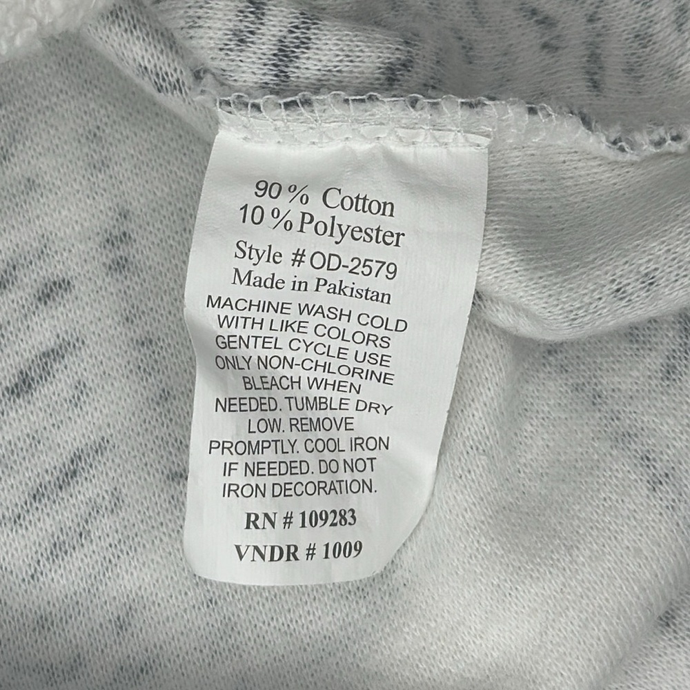 OCEAN DRIVE Hoodie Sweater Small White Black Stripe Drawstring Poncho Baja - Picture 12 of 13